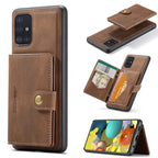 JEEHOOD Retro Magnetic Detachable Protective Case with Wallet & Card Slot & Holder, For Samsung Galaxy A52 5G, For Samsung Galaxy A72 5G, For Samsung Galaxy A51 5G
