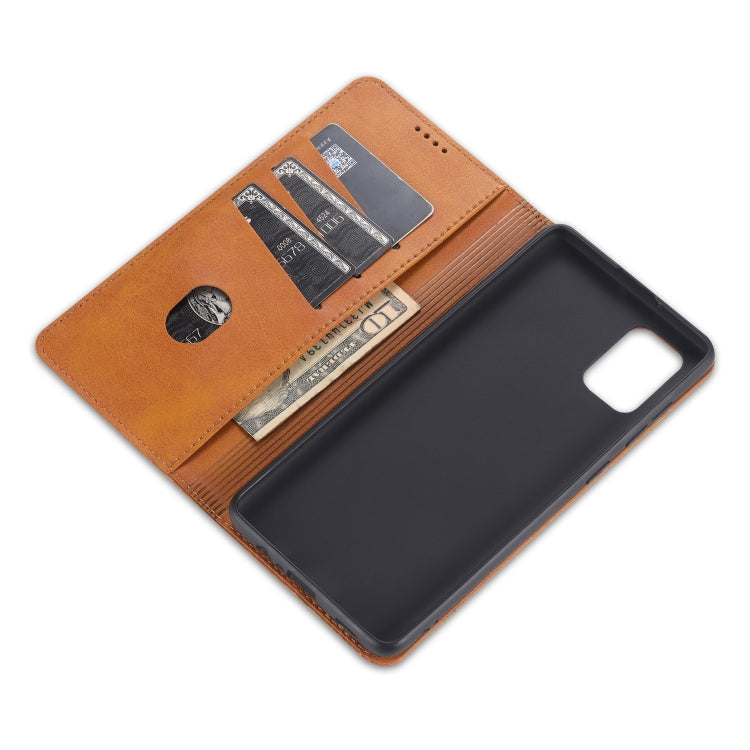 AZNS Magnetic Calf Texture Horizontal Flip Leather Case with Card Slots & Holder & Wallet – Magnetic, Card Slot, Flip, For Samsung Galaxy A02s, For Samsung Galaxy A52 5G / 4G, For Samsung Galaxy A72 5G / 4G