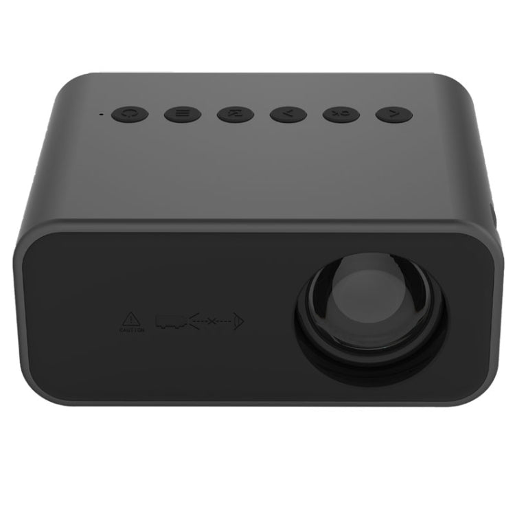 T500 1920x1080P 80 Lumens Portable Home Theater LED HD Digital Projector, Without Remote Control & Adaptor, With Remote Control & Adaptor – TPU Without Remote Control & Adaptor Black