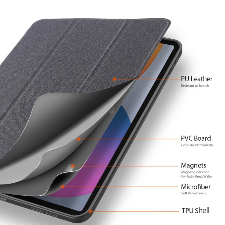 DUX DUCIS Domo Series Horizontal Flip Magnetic TPU + PU Leather Case with Three-folding Holder & Pen Slot & Sleep / Wake-up Function, iPad Pro 11 （2021）/(2020), iPad Pro 12.9 2021 / 2020
