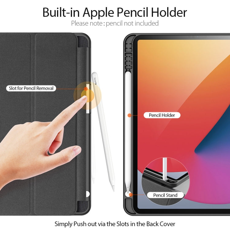 DUX DUCIS Domo Series Horizontal Flip Magnetic TPU + PU Leather Case with Three-folding Holder & Pen Slot & Sleep / Wake-up Function, iPad Pro 11 （2021）/(2020), iPad Pro 12.9 2021 / 2020