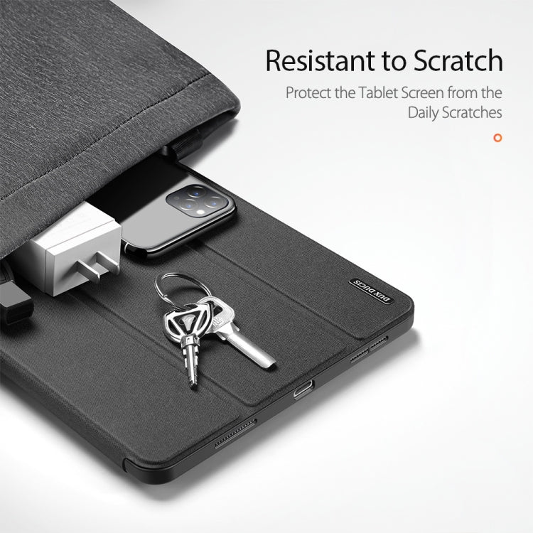 DUX DUCIS Domo Series Horizontal Flip Magnetic TPU + PU Leather Case with Three-folding Holder & Pen Slot & Sleep / Wake-up Function, iPad Pro 11 （2021）/(2020), iPad Pro 12.9 2021 / 2020