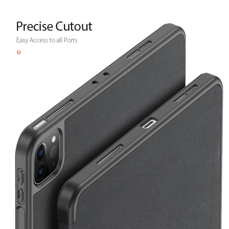 DUX DUCIS Domo Series Horizontal Flip Magnetic TPU + PU Leather Case with Three-folding Holder & Pen Slot & Sleep / Wake-up Function, iPad Pro 11 （2021）/(2020), iPad Pro 12.9 2021 / 2020