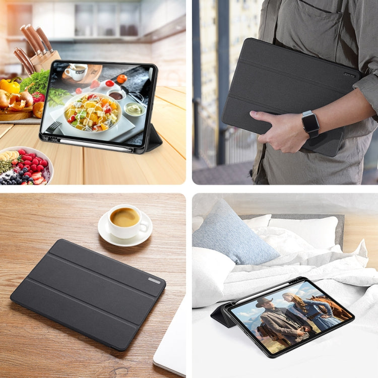 DUX DUCIS Domo Series Horizontal Flip Magnetic TPU + PU Leather Case with Three-folding Holder & Pen Slot & Sleep / Wake-up Function, iPad Pro 11 （2021）/(2020), iPad Pro 12.9 2021 / 2020