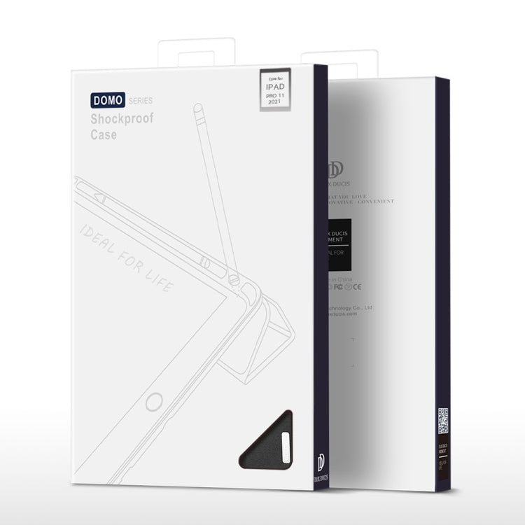 DUX DUCIS Domo Series Horizontal Flip Magnetic TPU + PU Leather Case with Three-folding Holder & Pen Slot & Sleep / Wake-up Function, iPad Pro 11 （2021）/(2020), iPad Pro 12.9 2021 / 2020