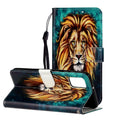 Oil Embossed Coloured Drawing Pattern Horizontal Flip PU Leather Case with Holder & Card Slots & Wallet, For Samsung Galaxy A72 5G / 4G, For Samsung Galaxy A32 5G For Samsung Galaxy A72 5G 4G Lion