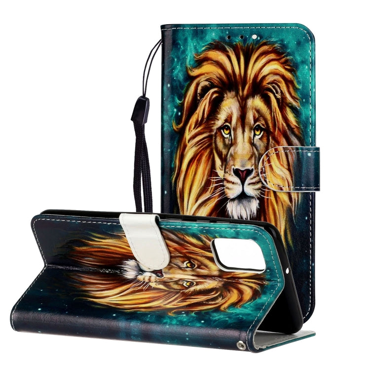 Oil Embossed Coloured Drawing Pattern Horizontal Flip PU Leather Case with Holder & Card Slots & Wallet, For Samsung Galaxy A72 5G / 4G, For Samsung Galaxy A32 5G For Samsung Galaxy A72 5G 4G Lion