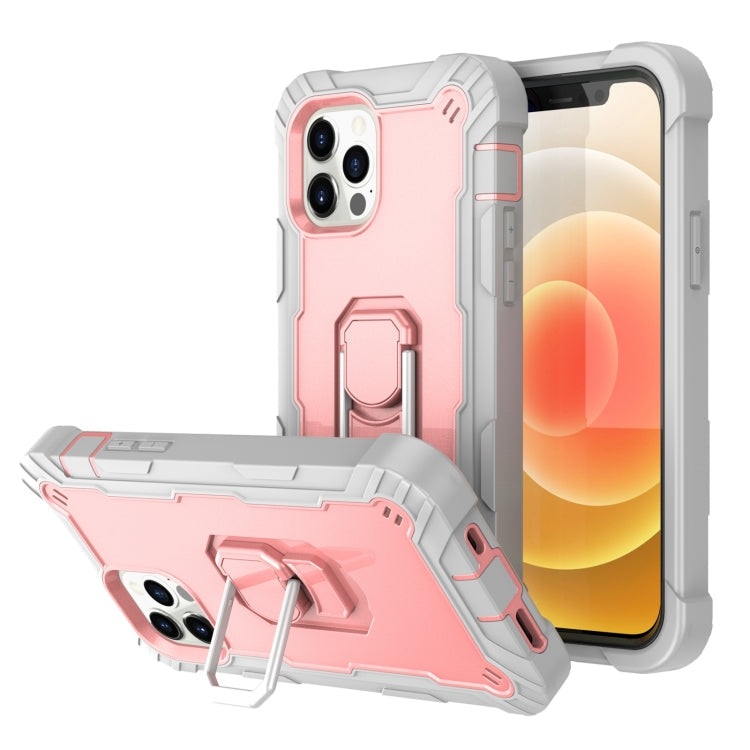 PC Protective Case – Shockproof (iPhone 12 Pro Max) For iPhone 12 Pro Max Grey White + Rose Gold