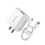WK WP-U57 Max 18W Maxspeed QC3.0 Fast Charger + USB to 8 Pin Data Cable, US Plug, EU Plug US Plug