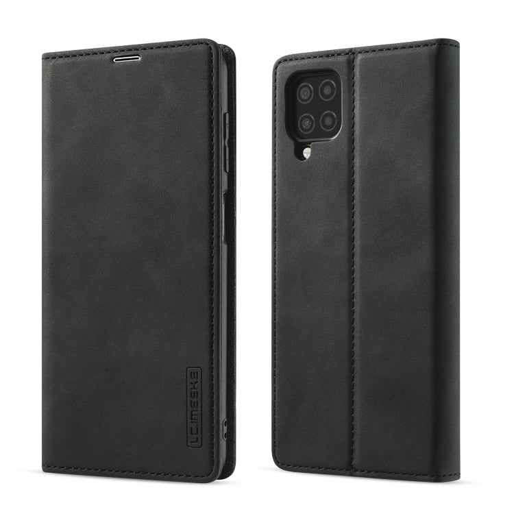 LC.IMEEKE Strong Magnetism Ultra-thin Horizontal Flip Matte TPU + PU Leather Case with Holder & Card Slots & Wallet, For Samsung Galaxy A12, For Samsung Galaxy A52 5G / 4G, For Samsung Galaxy A72 5G / 4G, For SamsungGalaxy A52 5G / 4G For Samsung Galaxy A12 Black