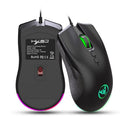 HXSJ A883 7 Keys 6400DPI RGB Light Mechanical Gaming Wired Mouse – Durable Build, Easy to Use