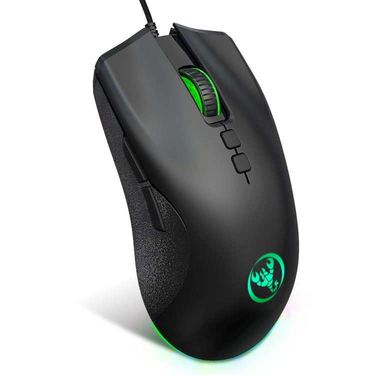 HXSJ A883 7 Keys 6400DPI RGB Light Mechanical Gaming Wired Mouse – Durable Build, Easy to Use