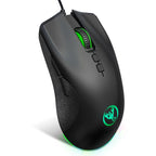 HXSJ A883 7 Keys 6400DPI RGB Light Mechanical Gaming Wired Mouse – Durable Build, Easy to Use