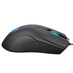 HXSJ A883 7 Keys 6400DPI RGB Light Mechanical Gaming Wired Mouse – Durable Build, Easy to Use