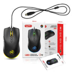 HXSJ A883 7 Keys 6400DPI RGB Light Mechanical Gaming Wired Mouse – Durable Build, Easy to Use
