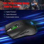 HXSJ A883 7 Keys 6400DPI RGB Light Mechanical Gaming Wired Mouse – Durable Build, Easy to Use