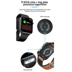 E86 Smart Watch – 1.7" Screen, IP68 Waterproof, Body Temperature Monitoring (Black) #3