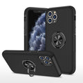 PC + TPU Shockproof Magnetic Protective Case with Invisible Ring Holder, For iPhone 11 Pro, For iPhone 11 Pro Max, For iPhone 12 mini, For iPhone 12 For iPhone 11 Pro Black