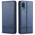 AZNS Magnetic Calf Texture Horizontal Flip Leather Case with Card Slots & Holder & Wallet – Magnetic, Card Slot, Flip, For Samsung Galaxy A02 For Samsung Galaxy A02 Dark Blue