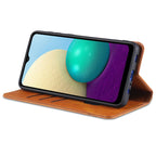 AZNS Magnetic Calf Texture Horizontal Flip Leather Case with Card Slots & Holder & Wallet – Magnetic, Card Slot, Flip, For Samsung Galaxy A02