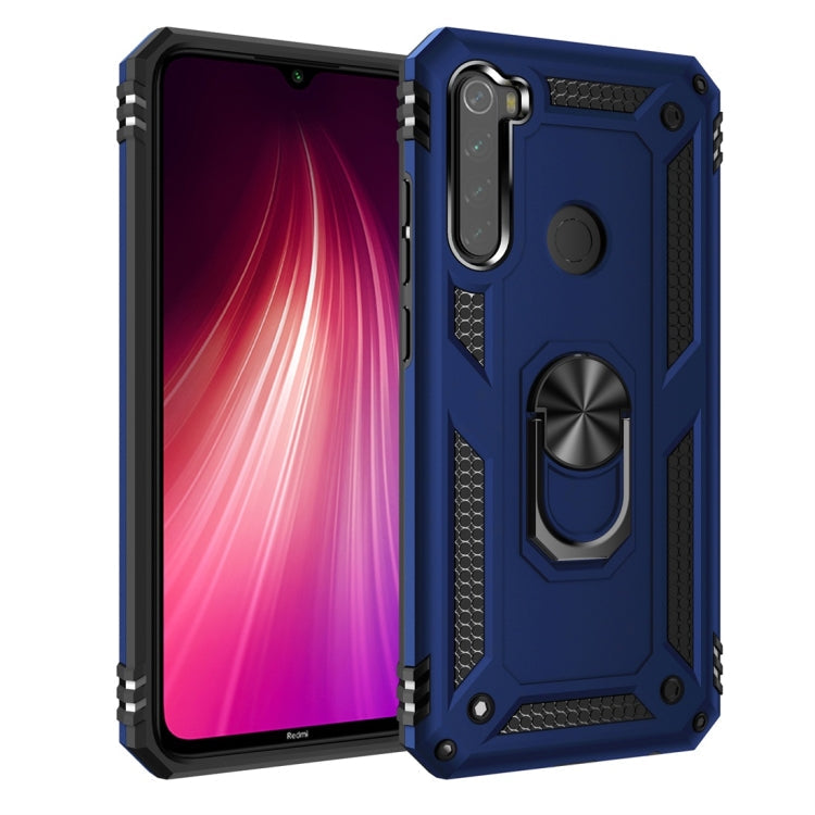 Armor Shockproof TPU + PC Protective Case with 360 Degree Rotation Holder – Shockproof, TPU, For Huawei Mate 30 Pro, For Xiaomi Redmi Note 8, For Xiaomi Redmi Note 8 Pro For Xiaomi Redmi Note 8 Blue