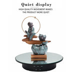 20cm USB Electric Rotating Turntable Display Stand Video Shooting Props Turntable for Photography, Load: 8kg, 20cm(Black Mirror), 20cm (White Mirror)