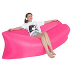 Outdoor Portable Lazy Water Inflatable Sofa Beach Grass Air Bed, Size: 200 x 70cm, 200 x 70cm Red, 200 x 70cm Yellow, 200 x 70cm Purple, 200 x 70cm Orange, 200 x 70cm Sky Blue, 200 x 70cm Black, 200 x 70cm Green, 200 x 70cm Pink, 200 x 70cm Rose Red   ...