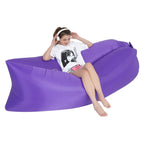 Outdoor Portable Lazy Water Inflatable Sofa Beach Grass Air Bed, Size: 200 x 70cm, 200 x 70cm Red, 200 x 70cm Yellow, 200 x 70cm Purple, 200 x 70cm Orange, 200 x 70cm Sky Blue, 200 x 70cm Black, 200 x 70cm Green, 200 x 70cm Pink, 200 x 70cm Rose Red   ...
