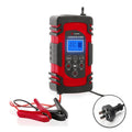 DEMUDA DC-80 Car Battery Charger 12V/24V Intelligent Pulse Repair Type Lead-acid Battery, AU Plug, US Plug, EU Plug, JP Plug, UK Plug – TPU AU Plug Red