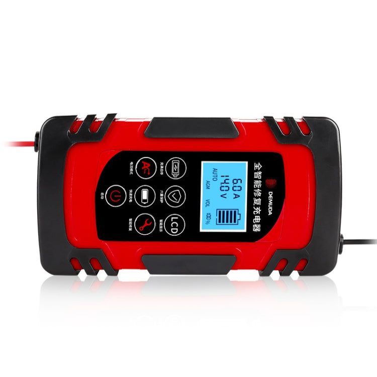 DEMUDA DC-80 Car Battery Charger 12V/24V Intelligent Pulse Repair Type Lead-acid Battery, AU Plug, US Plug, EU Plug, JP Plug, UK Plug – TPU