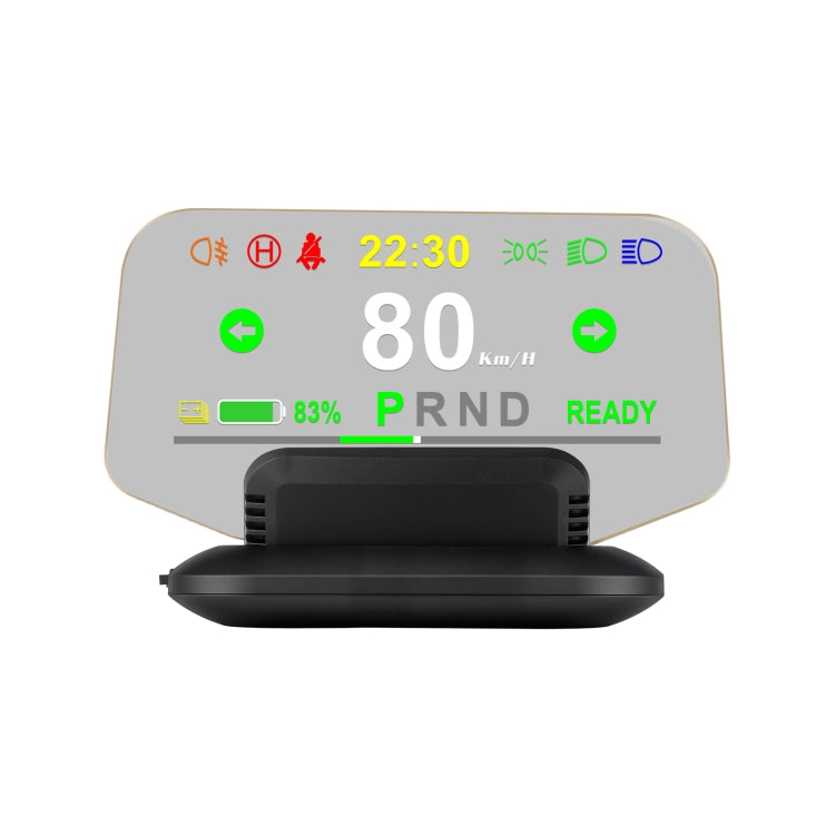 T1 5.1 inch Car HUD Head-up Display Overspeed Alarm / Remaining Battery Percentage Display for Tesla Model 3 / Y, T1 HUD T1 HUD