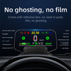 T1 5.1 inch Car HUD Head-up Display Overspeed Alarm / Remaining Battery Percentage Display for Tesla Model 3 / Y, T1 HUD