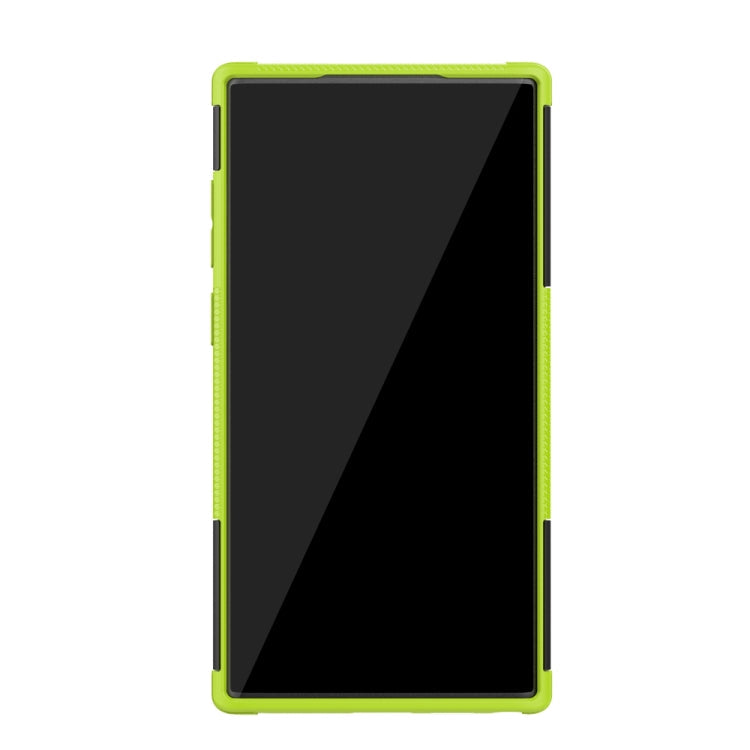 Tire Texture TPU + PC Shockproof Case with Holder, For Galaxy Note 10 Plus