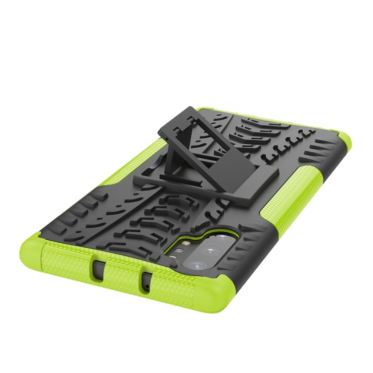 Tire Texture TPU + PC Shockproof Case with Holder, For Galaxy Note 10 Plus
