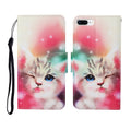 Painted Pattern Horizontal Flip Leathe Case, For iPhone 7 Plus For iPhone 7 Plus Cat