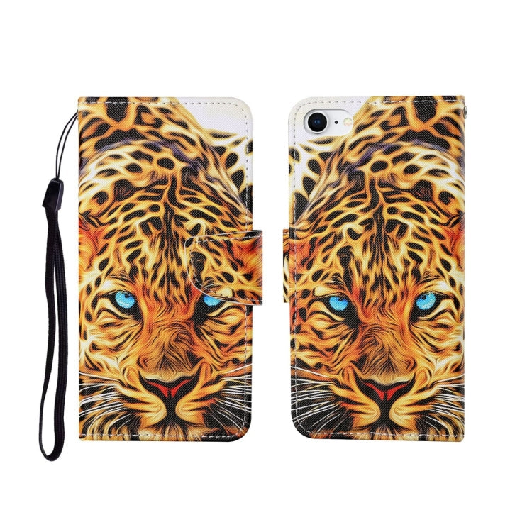Painted Pattern Horizontal Flip Leathe Case, For iPhone SE (2020)/ 7 /8 For iPhone SE (2020) 7 8 Leopard