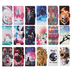 Painted Pattern Horizontal Flip Leathe Case, For iPhone XS Max