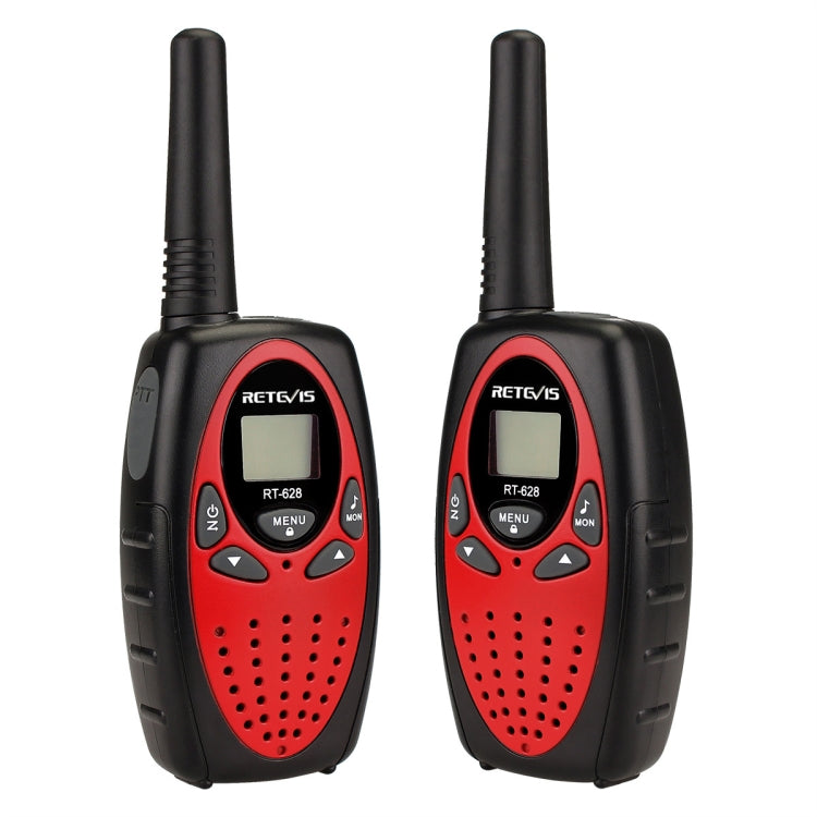 1 Pair RETEVIS RT628 0.5W EU Frequency 446MHz 8CHS Handheld Children Walkie Talkie, RT628(Black), RT628(White), RT628(Red) – Durable Build, Easy to Use RT628(Red) Red
