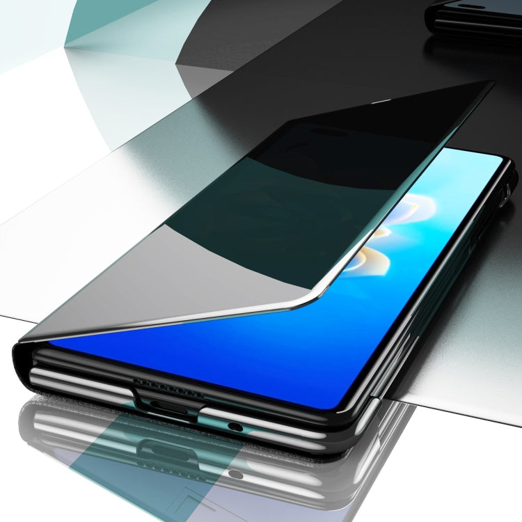 Electroplated Mirror Protective Case with Holder – Flip, Electroplating, For Huawei Mate X2