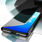 Electroplated Mirror Protective Case with Holder – Flip, Electroplating, For Huawei Mate X2