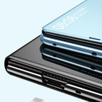 Electroplated Mirror Protective Case with Holder – Flip, Electroplating, For Huawei Mate X2