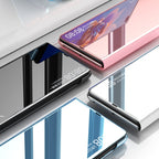 Electroplated Mirror Protective Case with Holder – Flip, Electroplating, For Huawei Mate X2