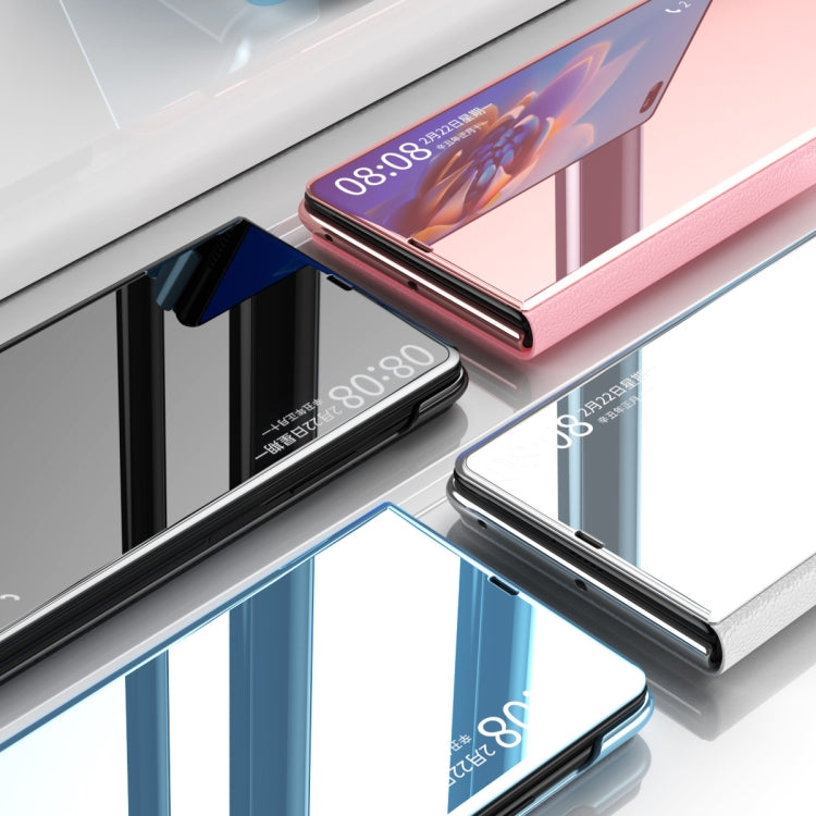 Electroplated Mirror Protective Case with Holder – Flip, Electroplating, For Huawei Mate X2