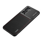 Frosted Metal + Leather Texture Protective Case – Leather, For vivo iQOO 5 5G, For iPhone 11 For vivo iQOO 5 5G Black