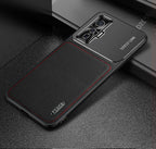 Frosted Metal + Leather Texture Protective Case – Leather, For vivo iQOO 5 5G, For iPhone 11