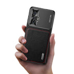 Frosted Metal + Leather Texture Protective Case – Leather, For vivo iQOO 5 5G, For iPhone 11