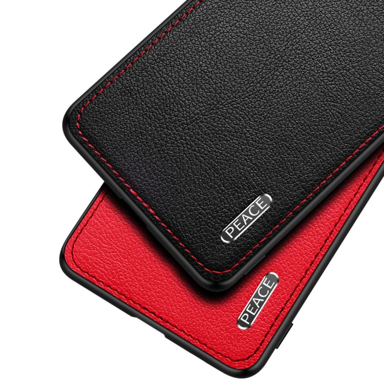 Frosted Metal + Leather Texture Protective Case – Leather, For vivo iQOO 5 5G, For iPhone 11