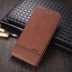 AZNS Magnetic Calf Texture Horizontal Flip Leather Case with Card Slots & Holder & Wallet – Magnetic, Card Slot, Flip, For OPPO A93 (5G), For OPPO A74 (5G), For Xiaomi Redmi K40, For Xiaomi Redmi K40 Pro