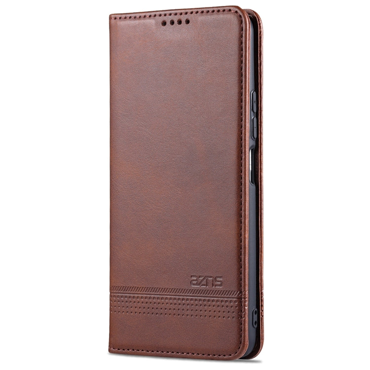 AZNS Magnetic Calf Texture Horizontal Flip Leather Case with Card Slots & Holder & Wallet – Magnetic, Card Slot, Flip, For Xiaomi Poco F3, For Samsung Galaxy A32 4G