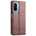 AZNS Magnetic Calf Texture Horizontal Flip Leather Case with Card Slots & Holder & Wallet – Magnetic, Card Slot, Flip, For Xiaomi Poco F3, For Samsung Galaxy A32 4G